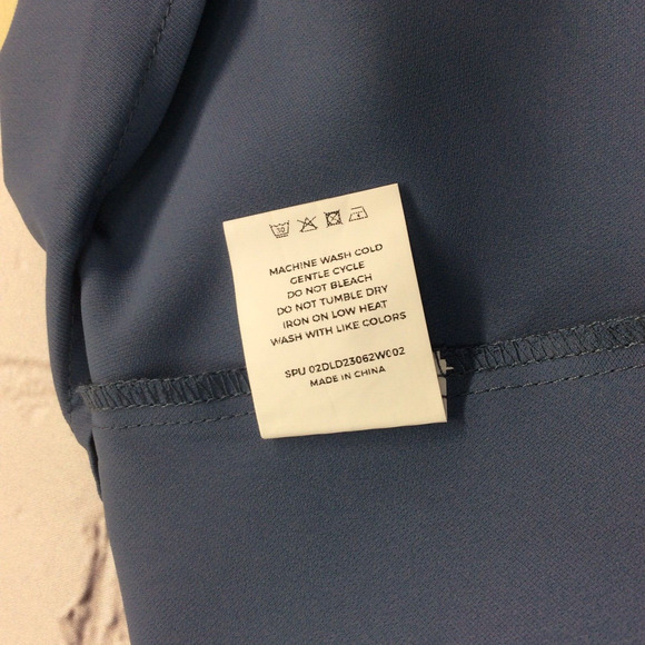 Bloomchic Shift Dress Women's Plus Size 22/24 Blue Belted Pockets Ruffle Sleeves - Picture 8 of 12